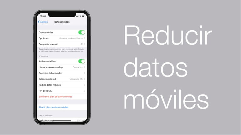 Cómo reducir los datos que consume el iPhone