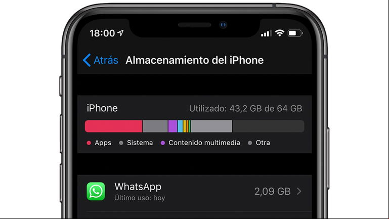 ¿Cómo ganar almacenamiento en el iPhone? Fácil, borrando fotos y vídeos de WhatsApp