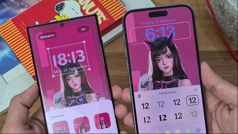 Samsung copia (descaradamente) la pantalla de bloqueo de iOS 16 en su última actualización
