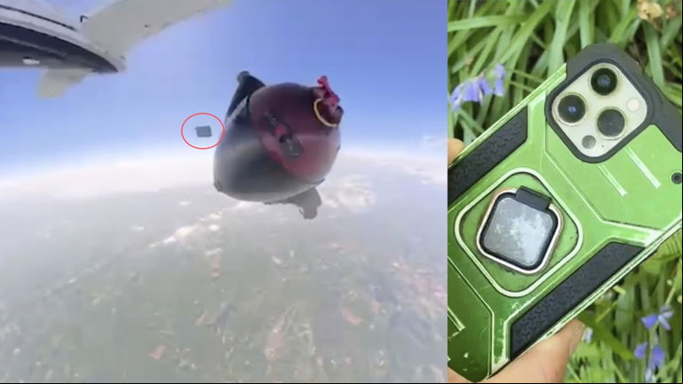 Un iPhone se cae de un avión a 4.000 metros y su dueño quedó sorprendido cuando lo encontró